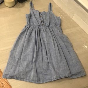 Girls size 6 denim dress with buttons